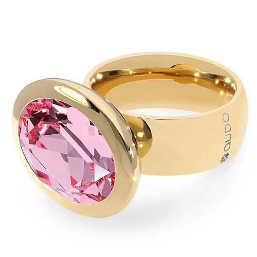 Кольцо Qudo TIVOLA big G light rose  17.2 мм, 632108/17.2 R/G фото 3